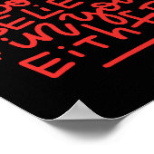 Santa Doesn T Believe In You Either  Poster (Ecke)