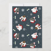 Santa Dog - Anpassbar Feiertagskarte (Rückseite)