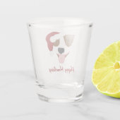 Santa Dog - Customizable Schnapsglas (Rückseite)