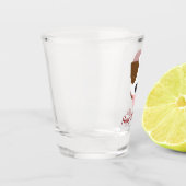 Santa Dog - Customizable Schnapsglas (Links)