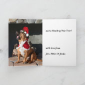 Santa Dog Feiertagskarte (Innenseite)