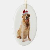 Santa Dog Keramik Ornament (Rechts)