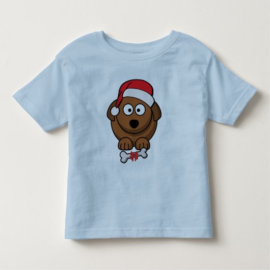 Santa Dog Kleinkind T-shirt (Vorderseite)