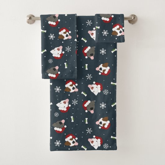 Santa Dogs Badhandtuch Set (Insitu)