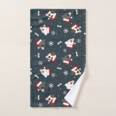 Santa Dogs Badhandtuch Set (Handtuch)