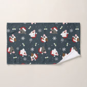 Santa Dogs Badhandtuch Set (Handtuch)