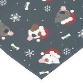 Santa Dogs Kurzer Tischläufer (Ecke)