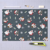 Santa Dogs Seidenpapier (Handwerk)
