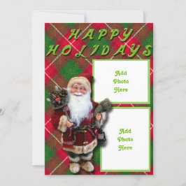 Santa Doll Halbfalten Happy Holidays Card