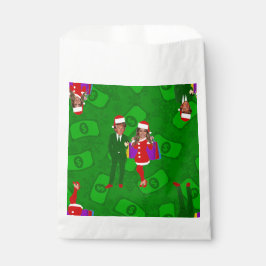 santa donald melania trump Weihnachtsgeld Geschenktütchen