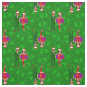 santa donald melania trump Weihnachtsgeld Stoff (Muster)