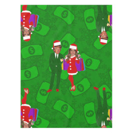 santa donald melania trump Weihnachtsgeld Tischdecke