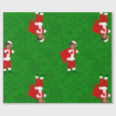 santa donald trump hässliche Weihnachtsfeiern Geschenkpapier (Flach)