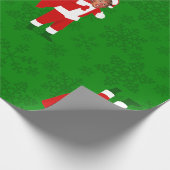 santa donald trump hässliche Weihnachtsfeiern Geschenkpapier (Ecke)