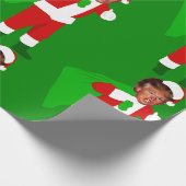 Santa Donald Trump lustige Weihnachten Geschenkpapier (Ecke)
