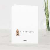 Santa Doodle Dog Karte (Rückseite)