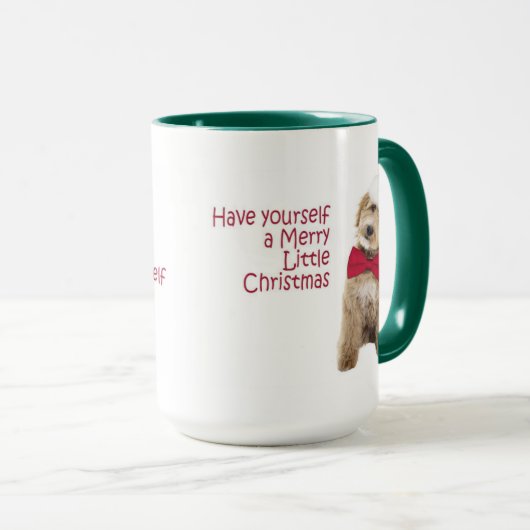 Santa Doodle Dog Tasse (VorderseiteRechts)