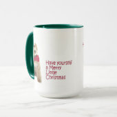 Santa Doodle Dog Tasse (Vorderseite Links)
