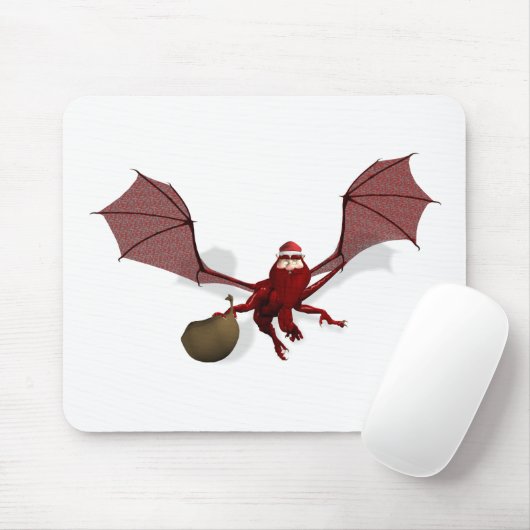 Santa Dragon Mousepad (Mit Mouse)
