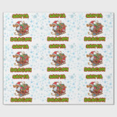 Santa Dragon Wrap Geschenkpapier (Flach)