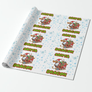 Santa Dragon Wrap Geschenkpapier