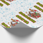 Santa Dragon Wrap Geschenkpapier (Ecke)