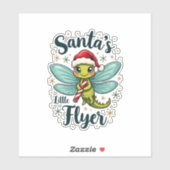 Santa Dragonfly Aufkleber (Blatt)