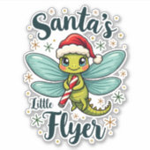 Santa Dragonfly Aufkleber (Vorderseite)