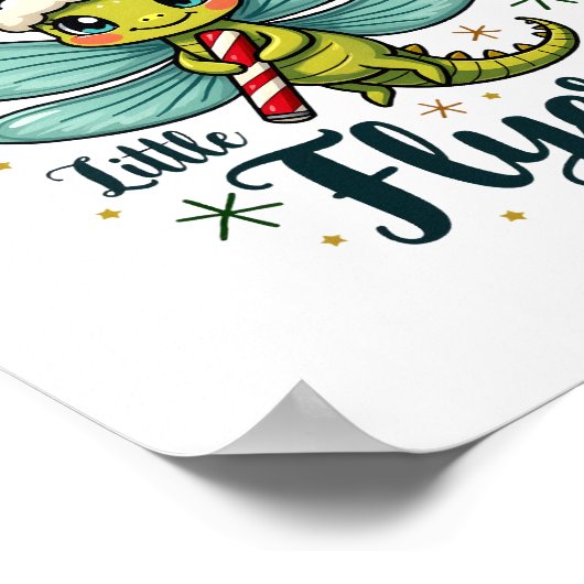 Santa Dragonfly Poster (Ecke)