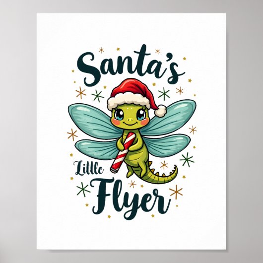 Santa Dragonfly Poster (Vorne)