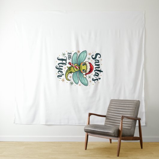 Santa Dragonfly Wandteppich (Beispiel (Horizontal))
