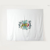 Santa Dragonfly Wandteppich (Vorderseite (Horizontal))