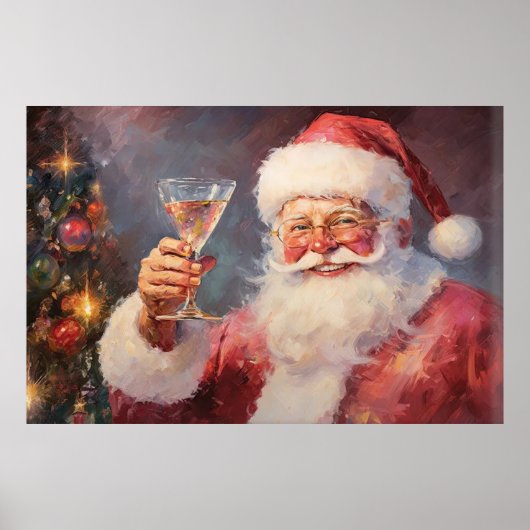 Santa Drink Cocktail Poster (Vorne)