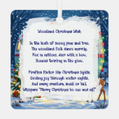 Santa Drinking Hot Cocoa outside his RV Christmas Ornament Aus Metall (Rückseite)