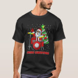 Santa Drummer Christmas Pajama X Mas Drum Player M T-Shirt<br><div class="desc">Weihnachtsmann Pajama X Mas Drum Player Musiker</div>