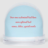 SANTA DUCK CHRISTMAS SNOW GLOBE SCHNEEKUGELN (Rückseite)