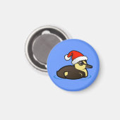 Santa Duckling Magnet (Vorderseite/Rückseite)