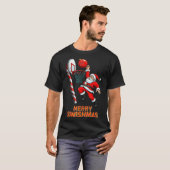 Santa Dunking Merry Swishmas Basketball Christmas T-Shirt (Vorne ganz)