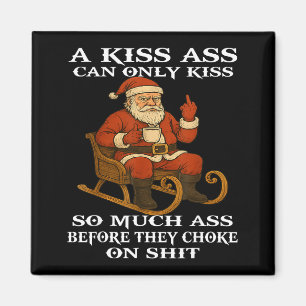 Santa Ein Kuss kann nur so viel küssen, bevor sie Magnet