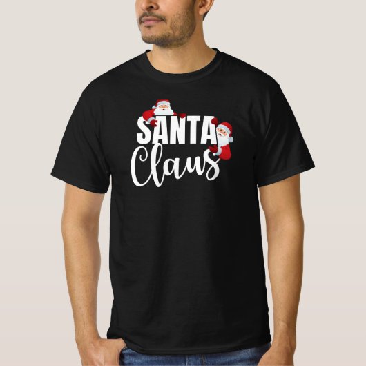 Santa | Einfach trendy Stilvolle Minimalistische W T-Shirt (Vorderseite)