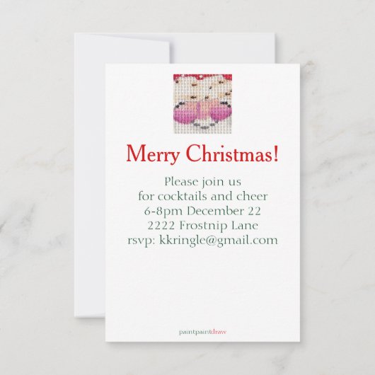 Santa Einladung (Rückseite)