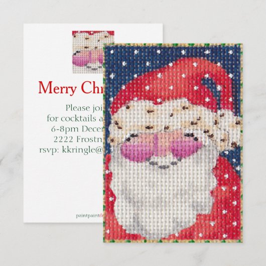 Santa Einladung (Vorne/Hinten)