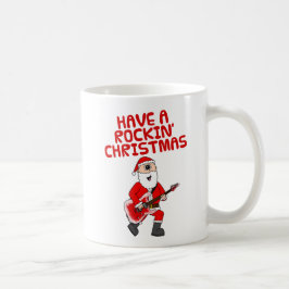 Santa Electric Gitarre Weihnachtsgitarrist Musiker Kaffeetasse