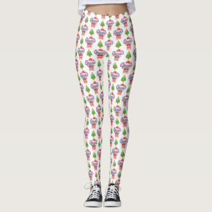 Santa Elephant Chic Weihnachtsfeiertag Leggings