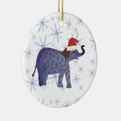 Santa Elephant Snowflakes Ornament (Rechts)