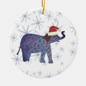 Santa Elephant Snowflakes Ornament (Vorne)