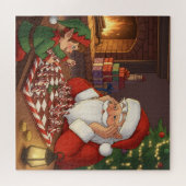 Santa & Elf Chess Game Christmas Puzzle (Horizontal)