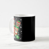 Santa Elf Chinese Crested Dog In Christmas Socks M Kaffeetasse (Vorderseite Links)