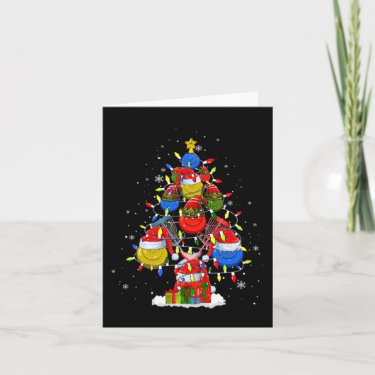 Santa Elf Disc Golf Ball Tools Xmas Tree Men Playe Karte (Vorderseite)