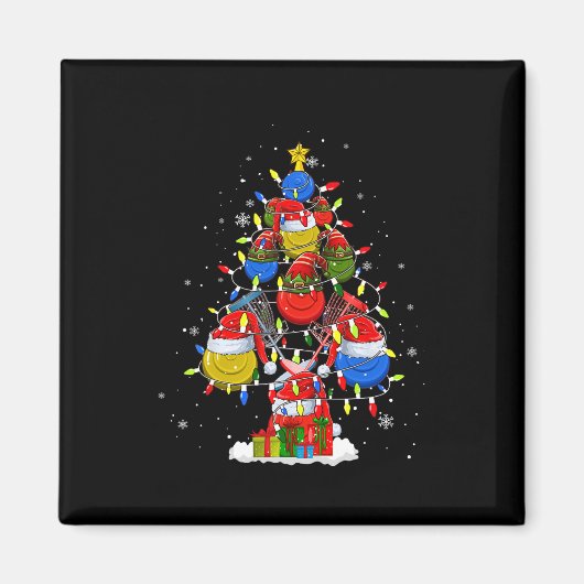 Santa Elf Disc Golf Ball Tools Xmas Tree Men Playe Magnet (Vorne)